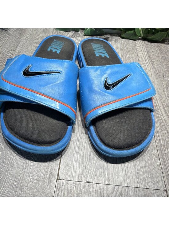 Nike Comfort Slide 2 Sandals Men\'s Size 12 Blue Slides Memory Foam 415205-408 main image 8